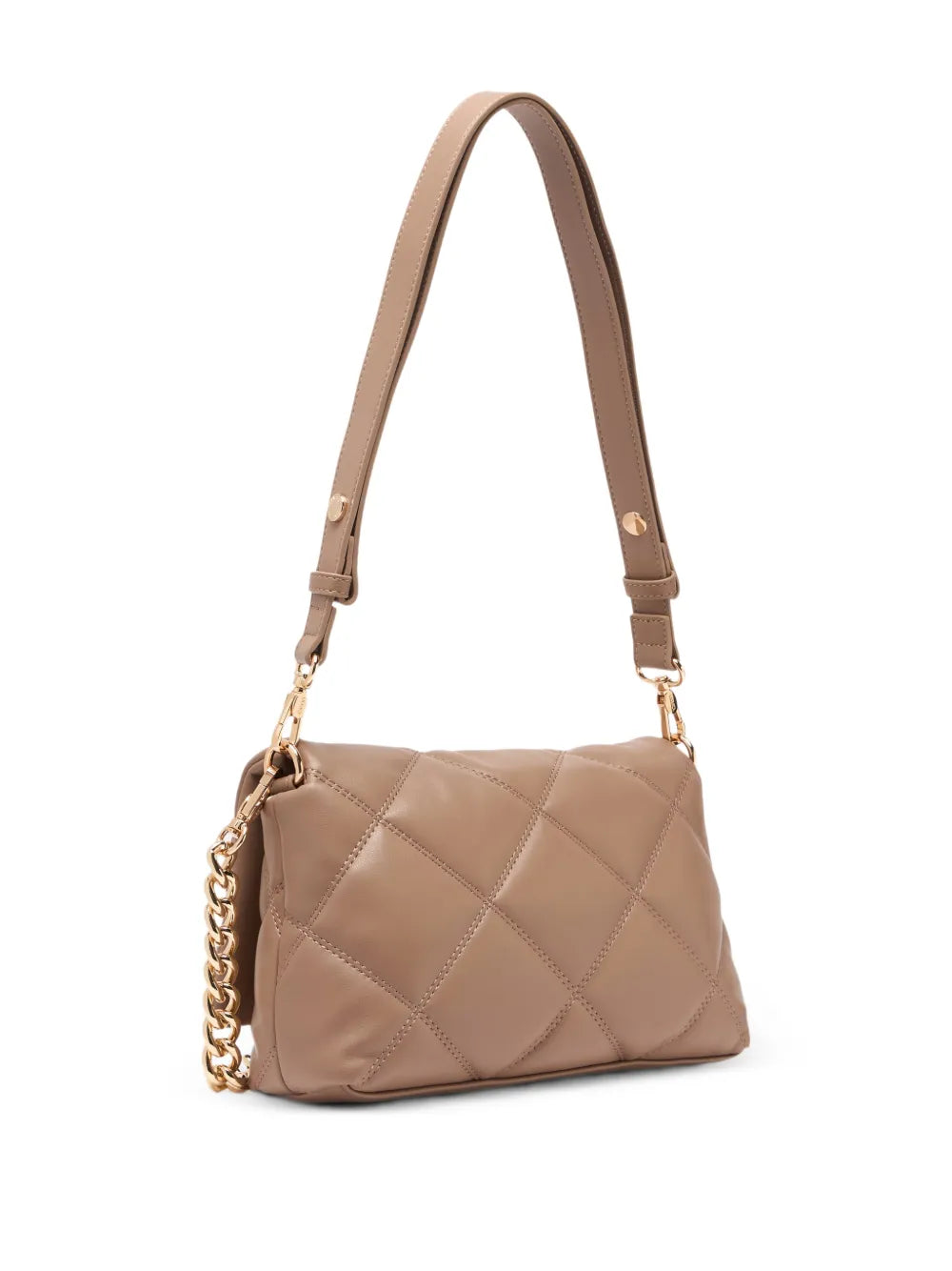Liu Jo Lapuffy Quilted Metal Logo Shoulder Bag