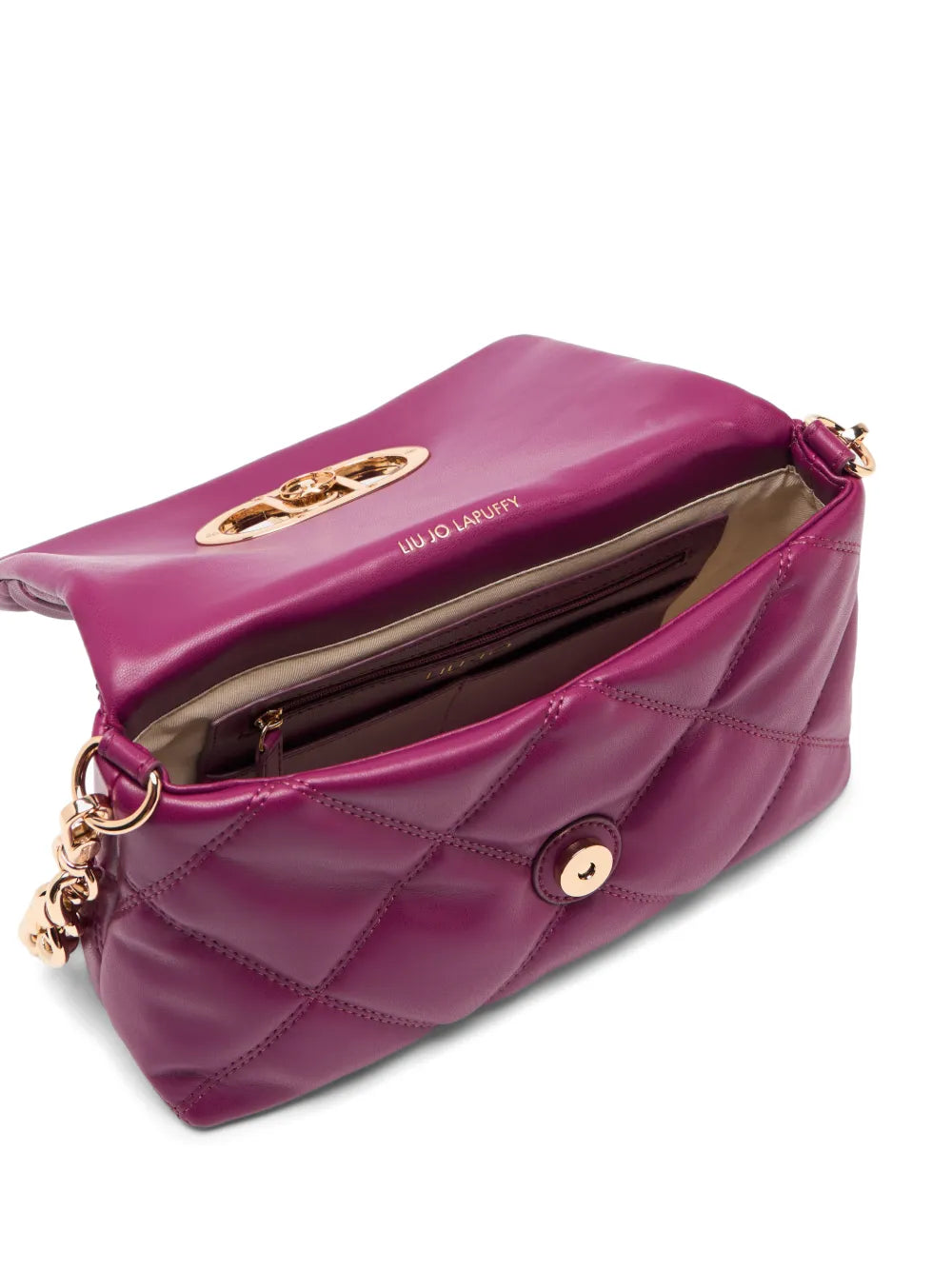 Liu Jo Lapuffy Quilted Metal Logo Bag