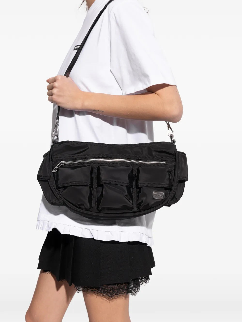 Diesel Multi Pkts Shoulder Bag