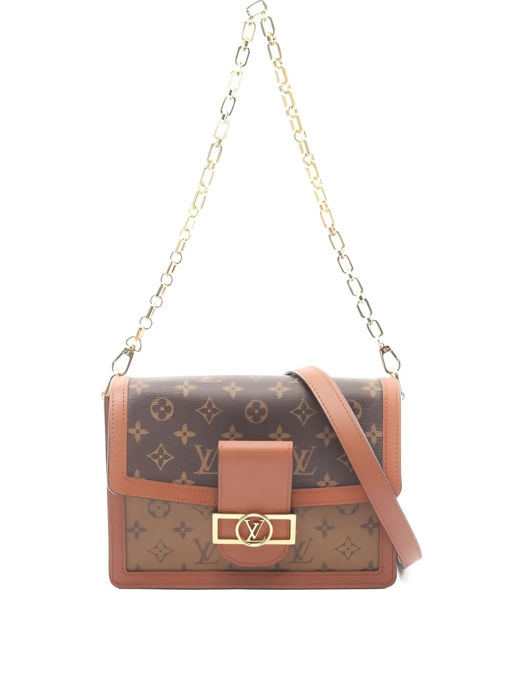 Louis Vuitton Pre Owned Monogram Pattern Chain Strap Shoulder Bag
