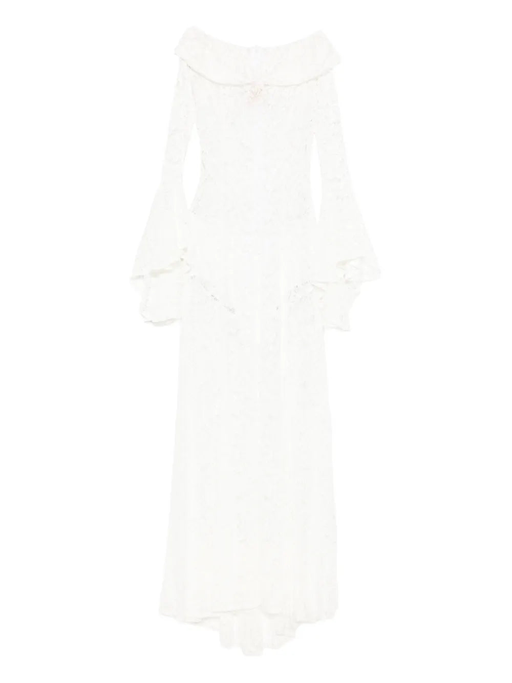 Miau By Clara Rotescu White Maxi Dress