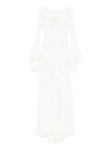 Miau By Clara Rotescu White Maxi Dress