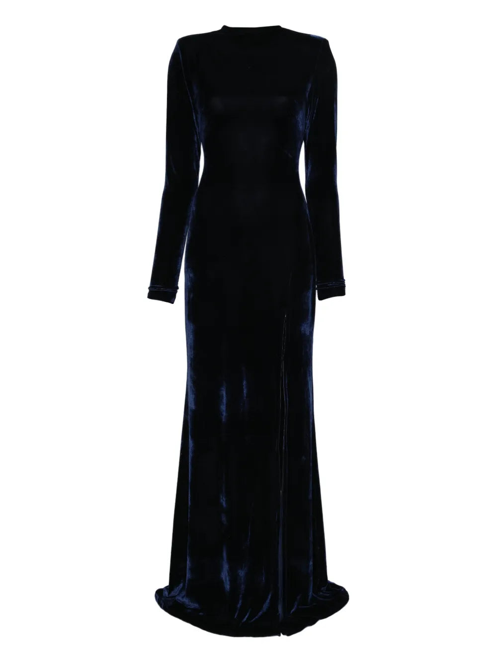 Miau By Clara Rotescu Long Sleeve Slit Maxi Dress