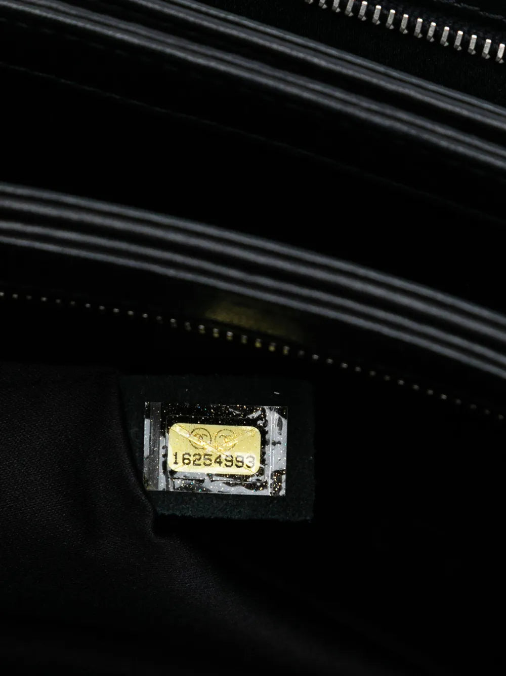 Chanel Pre Owned 2012 Medium Quilted Lambskin Clams Pocket Accordion Flap Shoulder Bag