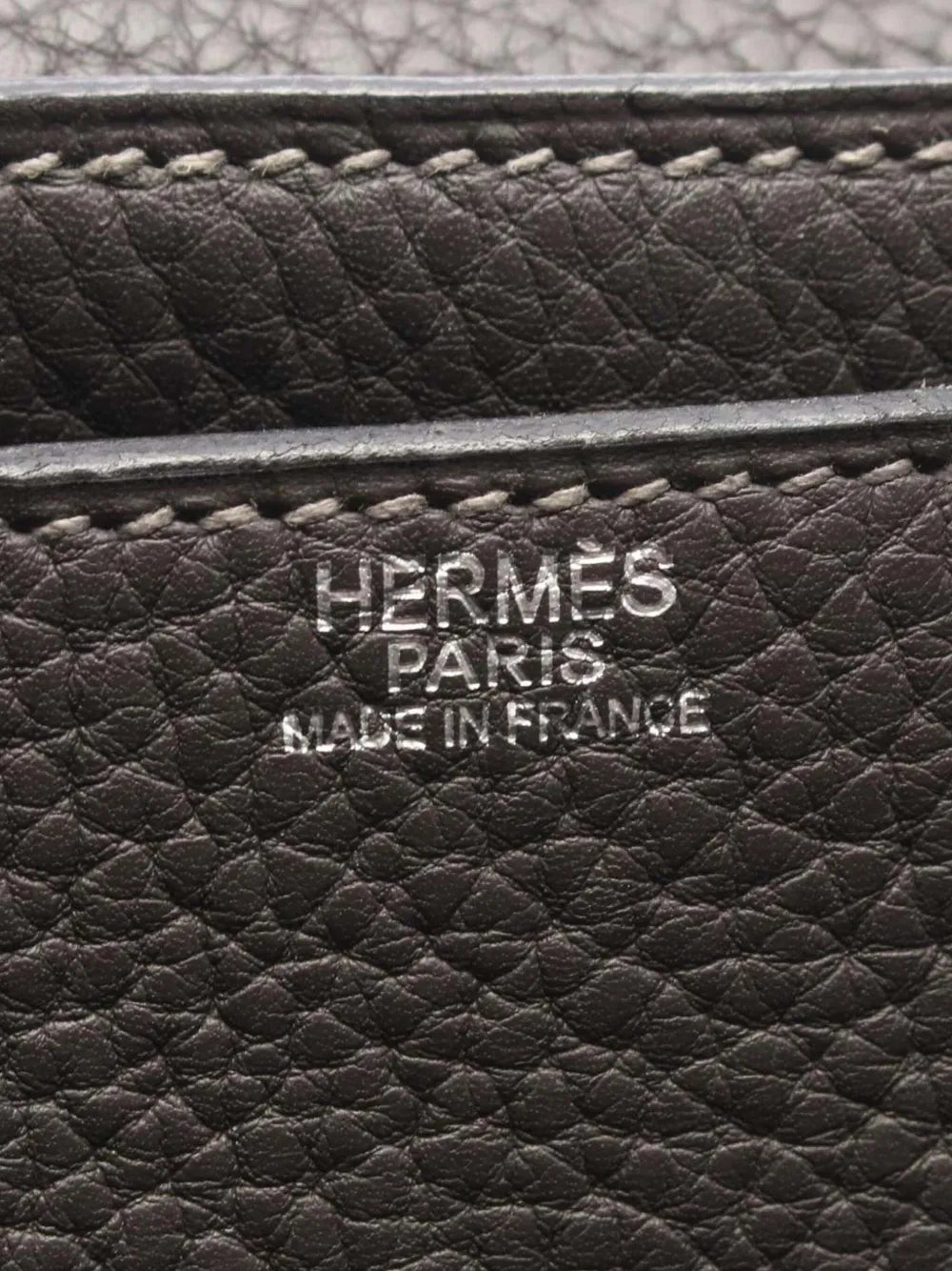 Hermes Pre Owned 2004 Taurillon Clemence Steve Caporal 35 Shoulder Bag