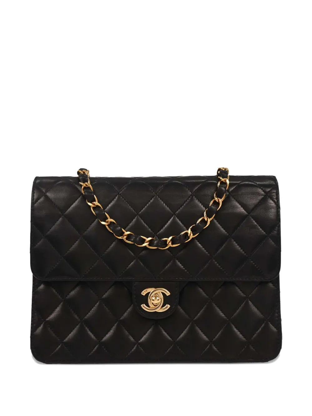 Chanel Pre Owned 2003 Small Turnlock Half Flap Shoulder Bag