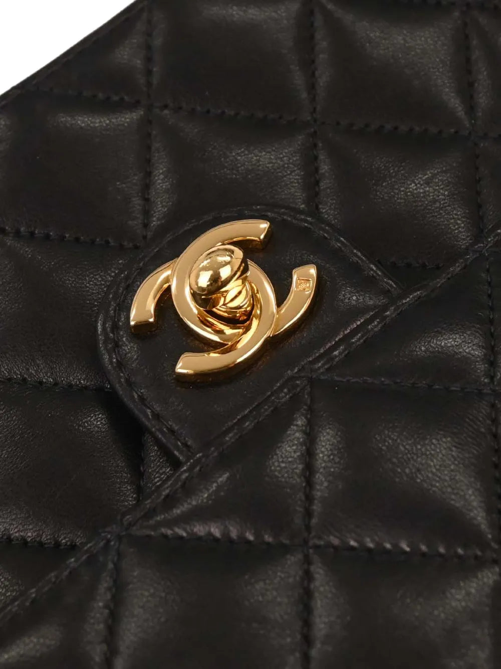 Chanel Pre Owned 2003 Small Turnlock Half Flap Shoulder Bag
