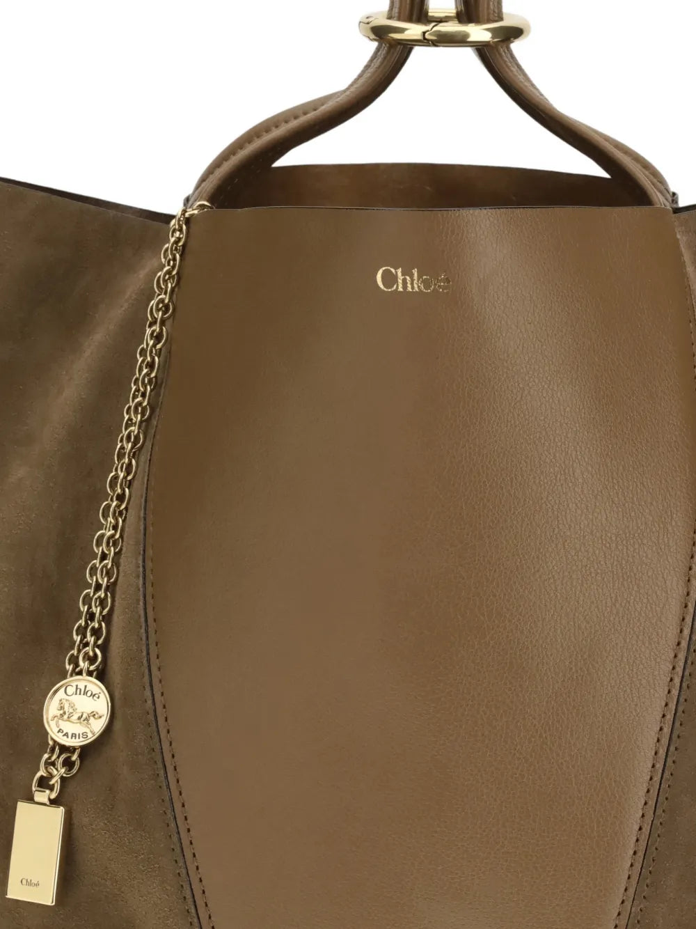 Chloe Panel Charm Shoulder Bag