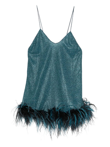 Oseree V Neck Mini Dress