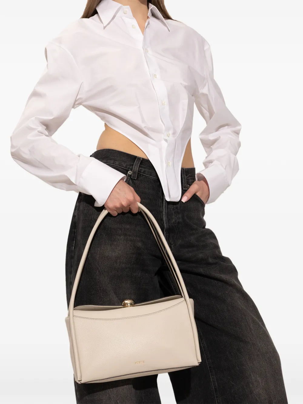 Furla Medium Nicole Leather Shoulder Bag