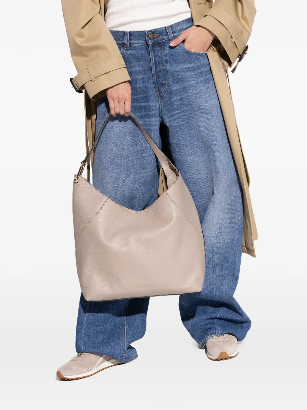 Furla Lara Grained Leather Shoulder Bag