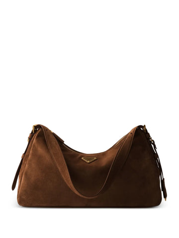 Prada Medium Aimee Suede Shoulder Bag