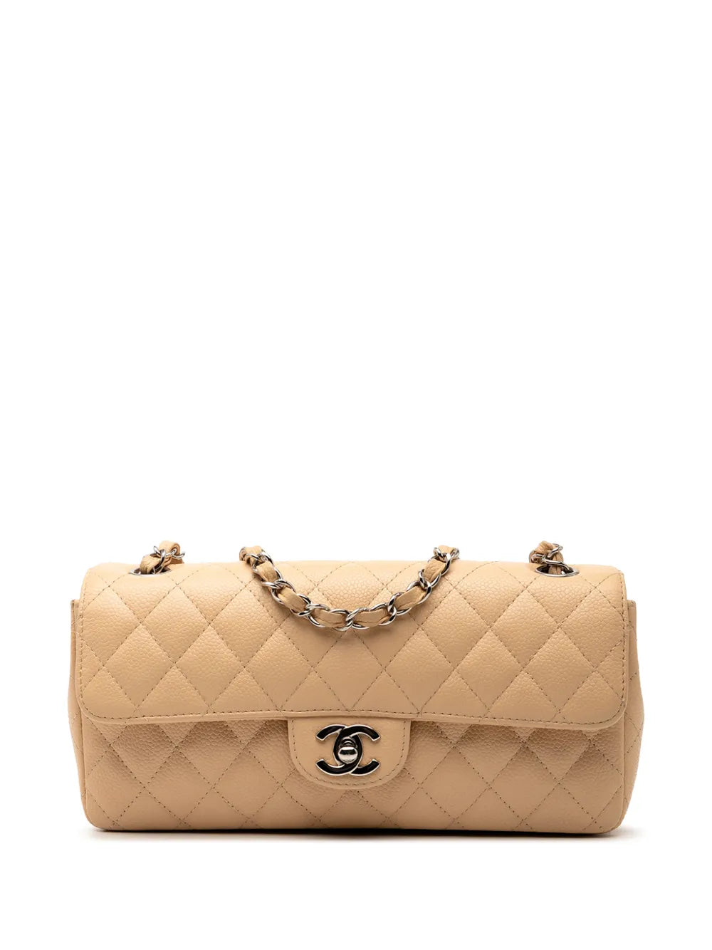 Chanel Pre Owned 2008 2009 Classic Caviar East West Single Flap Shoulder Bag