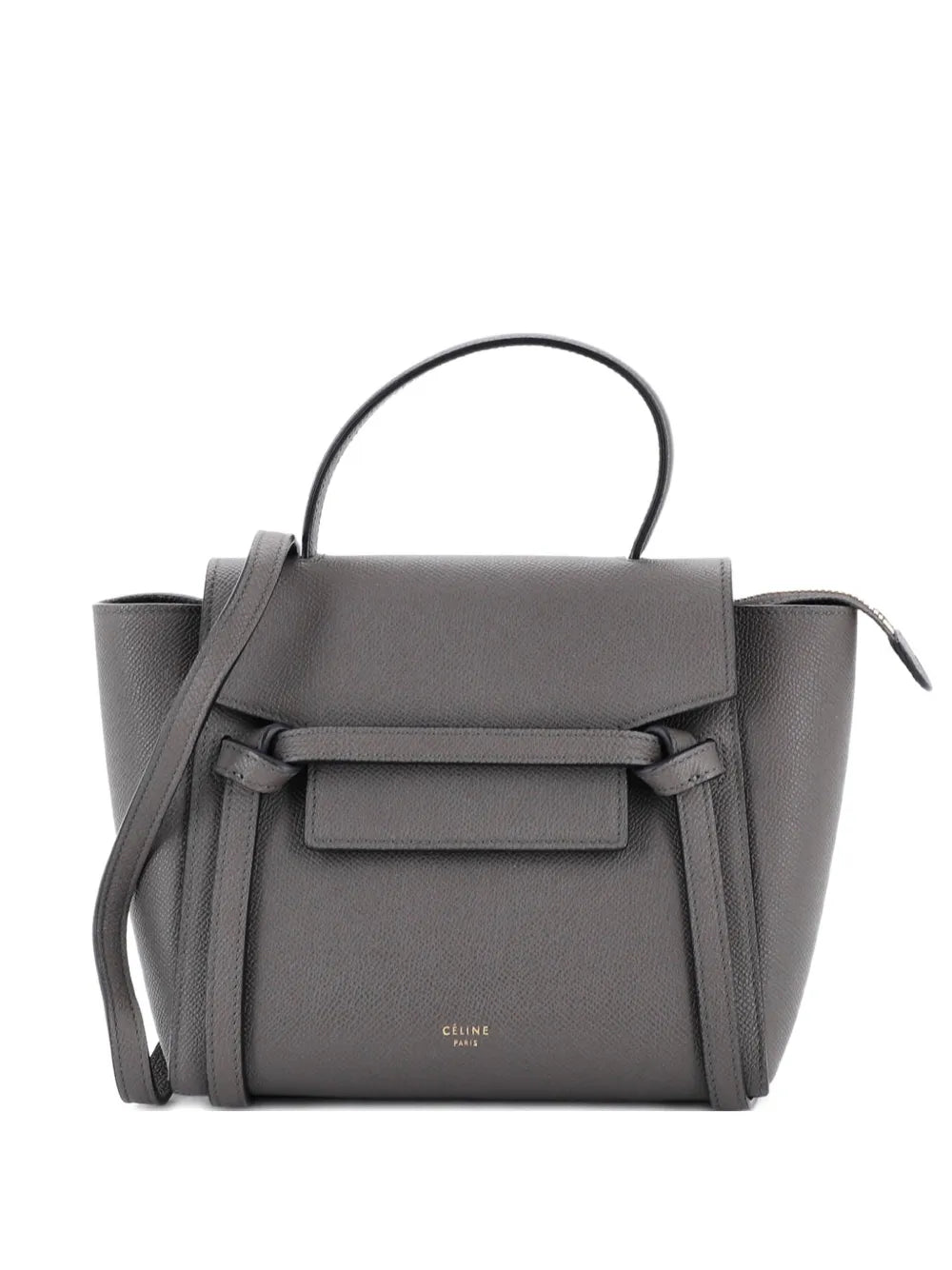 Celine Pre Owned Belt Bag Textured Leather Nano Shoulder Bag