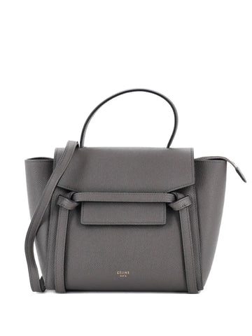 Celine Pre Owned Belt Bag Textured Leather Nano Shoulder Bag