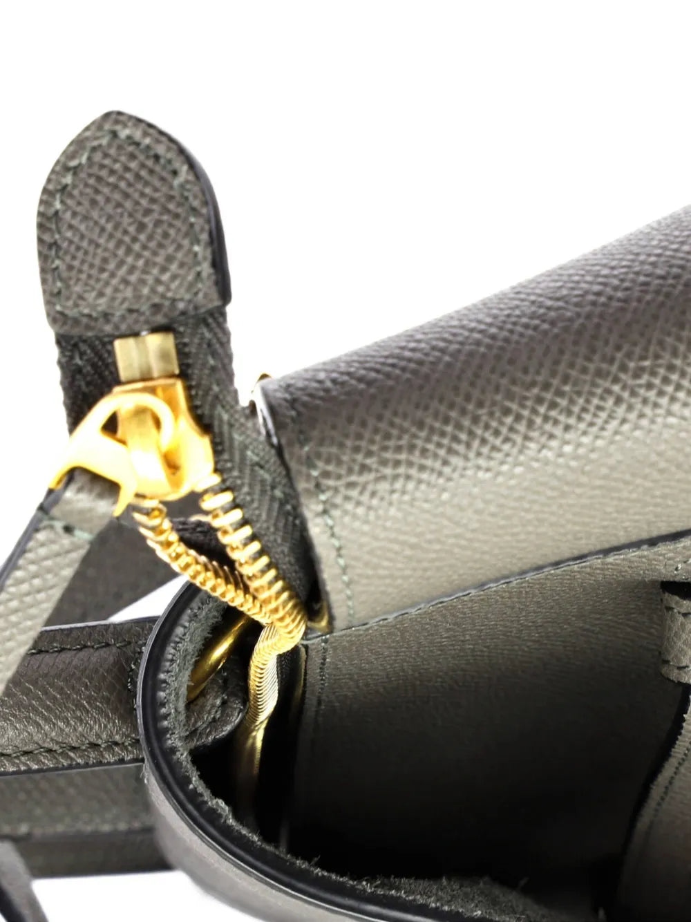 Celine Pre Owned Belt Bag Textured Leather Nano Shoulder Bag