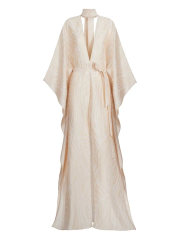 Taller Marmo Completely Ooo Tie Neck Maxi Dress