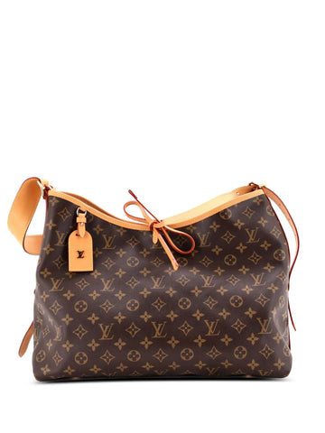 Louis Vuitton Pre Owned Carryall Monogram Canvas Mm Hobo Bag