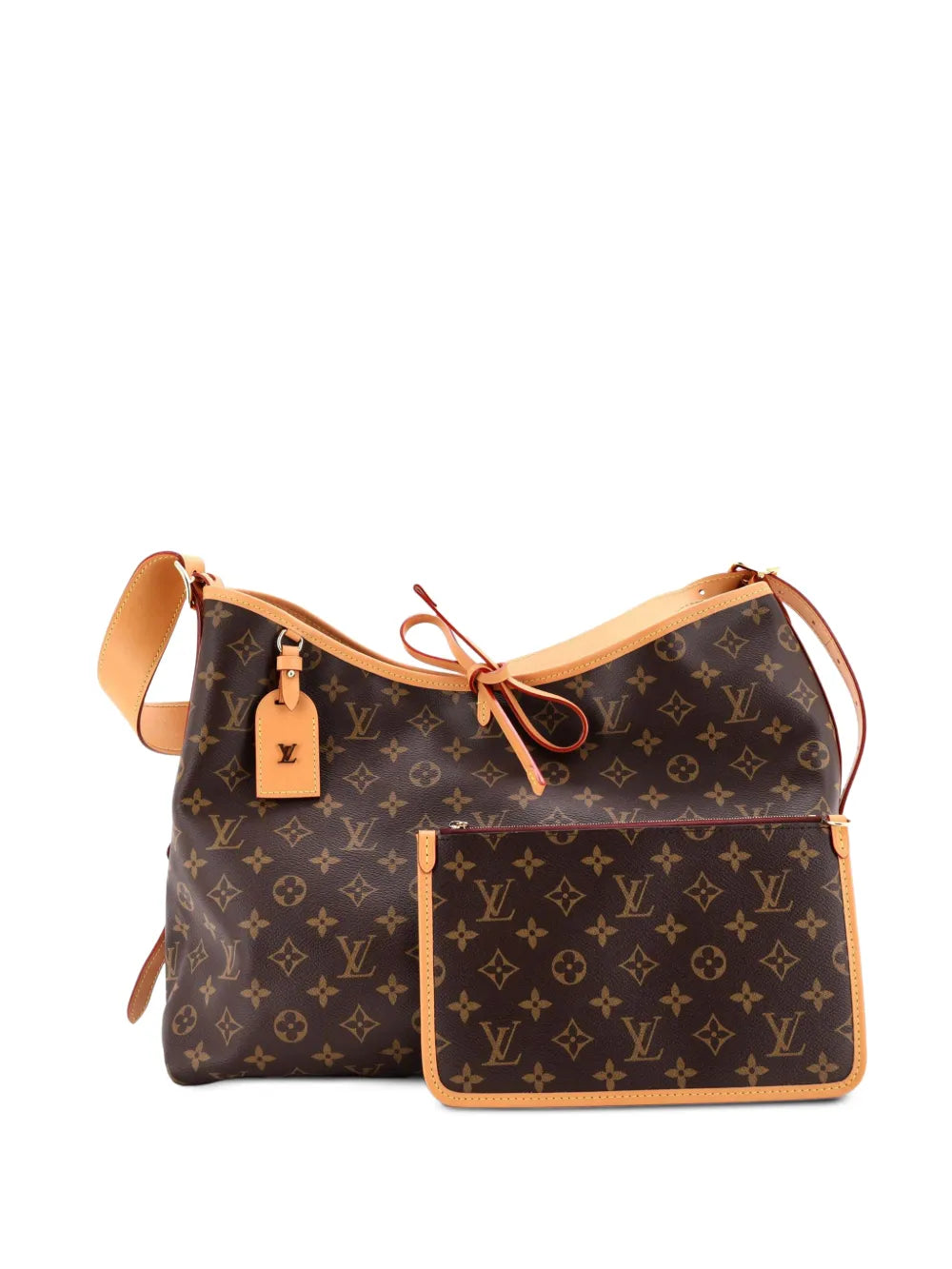 Louis Vuitton Pre Owned Carryall Monogram Canvas Mm Hobo Bag
