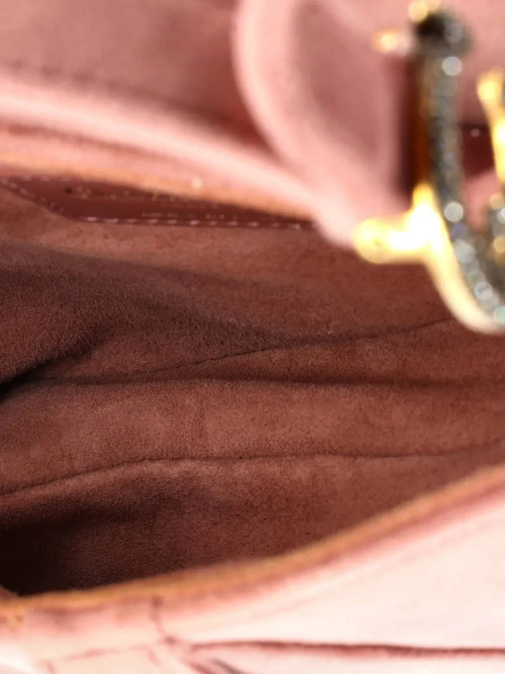Christian Dior Pre Owned Saddle Handbag Velvet With Crystals Mini Shoulder Bag