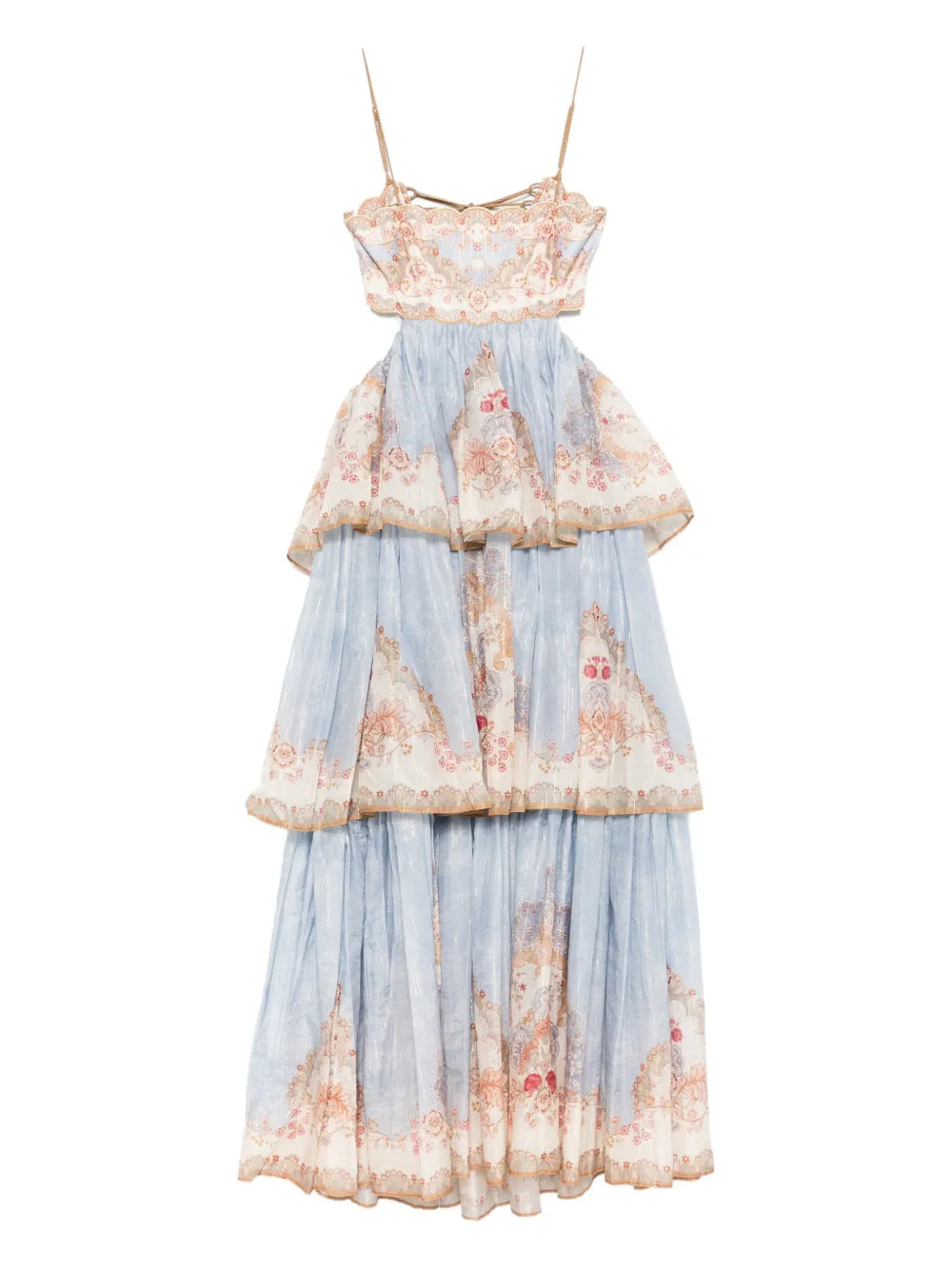 Zimmermann Daylight Tiered Floral Print Maxi Dress