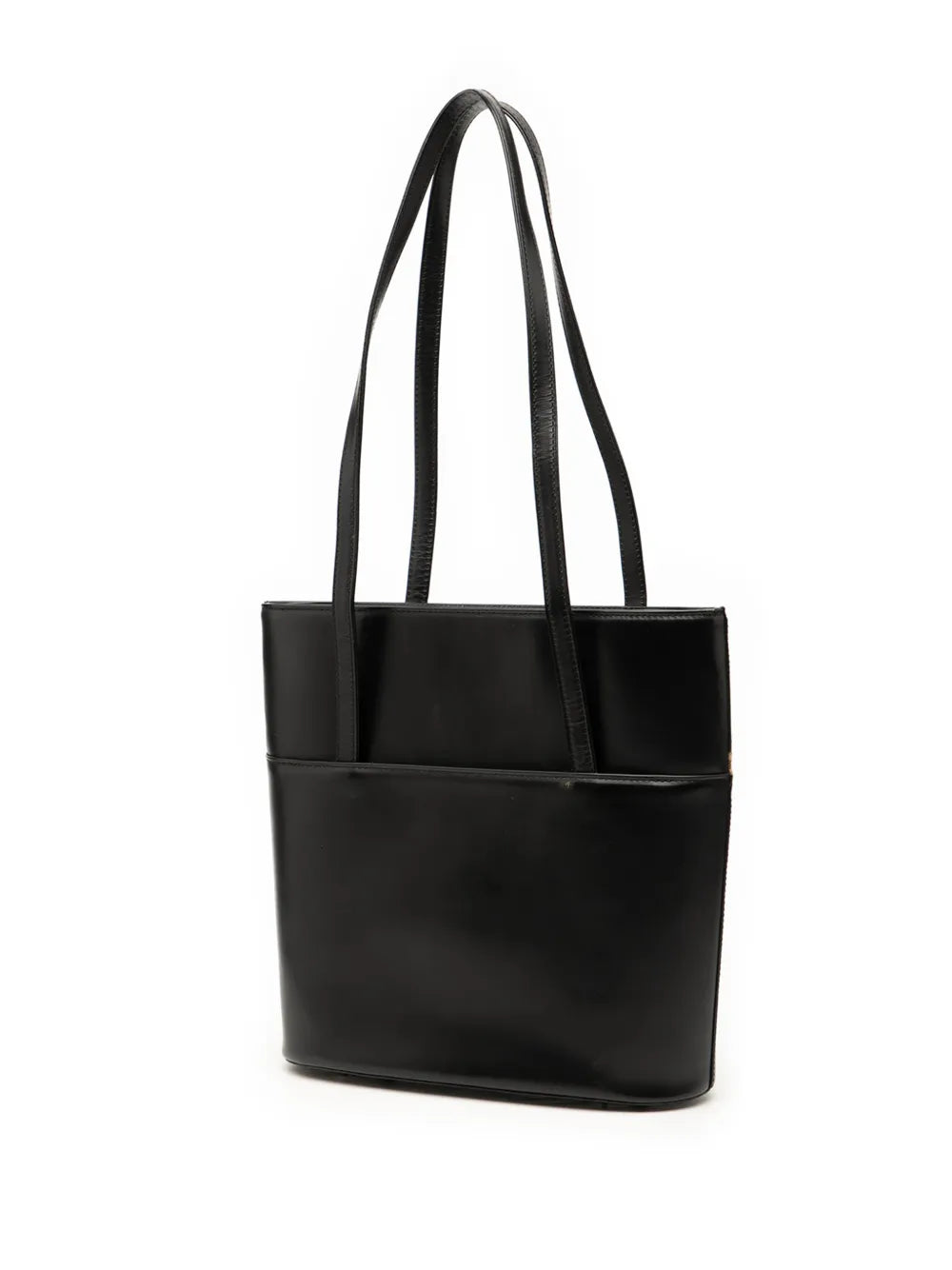 Burberry Pre Owned 2000 2017 House Check Trimmed Leather Shoulder Bag