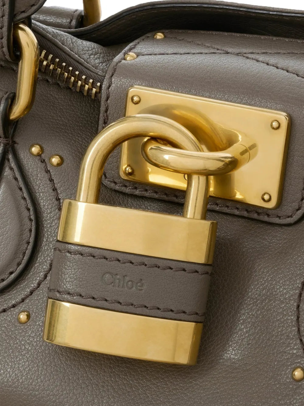 Chloe Paddington Padlock Detail Shoulder Bag
