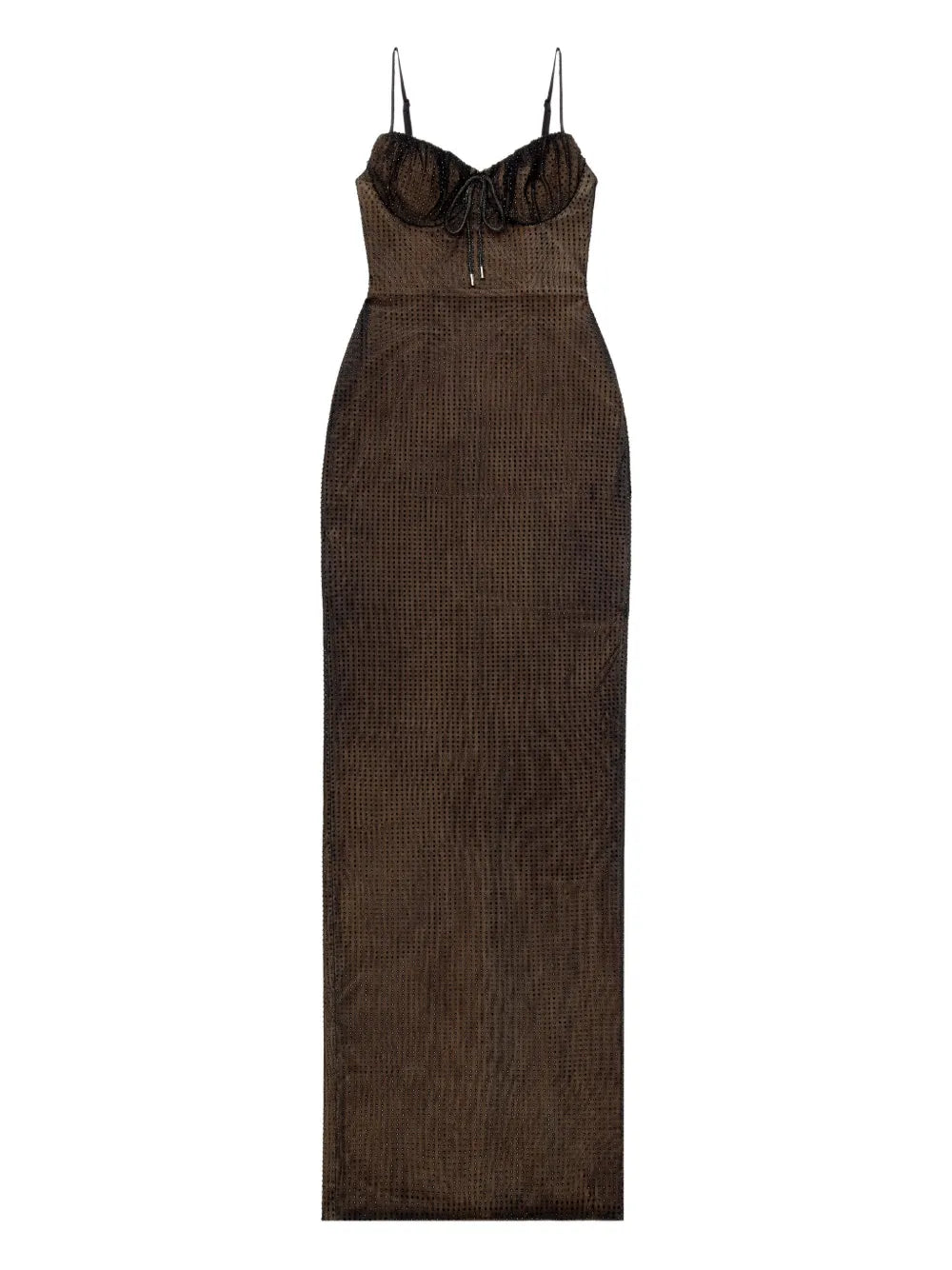 Area Hotfix Embellishment Maxi Dress