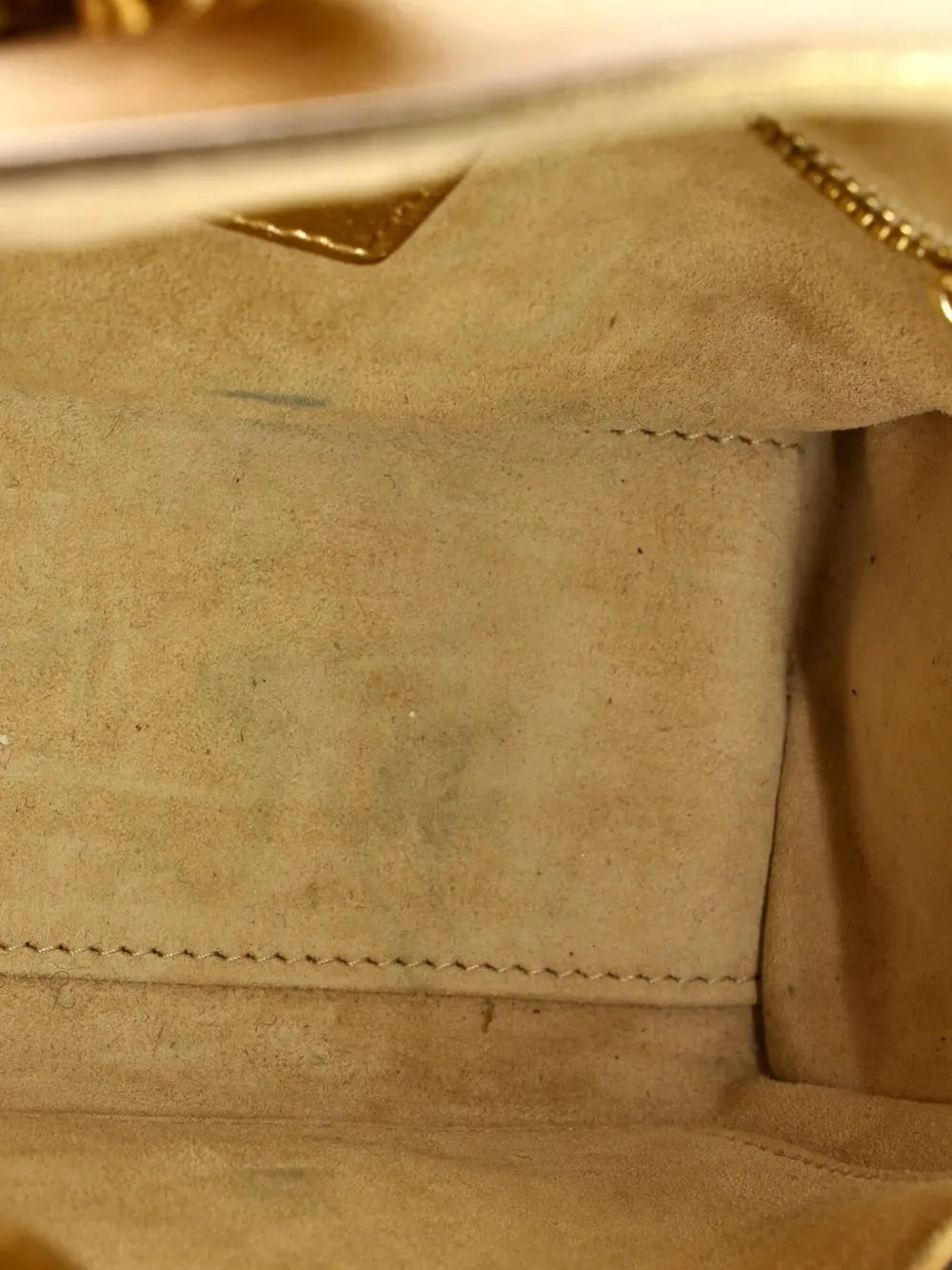 Christian Dior Pre Owned My Abcdior Lady Dior Bag Metallic Cannage Quilt Leather Shoulder Bag