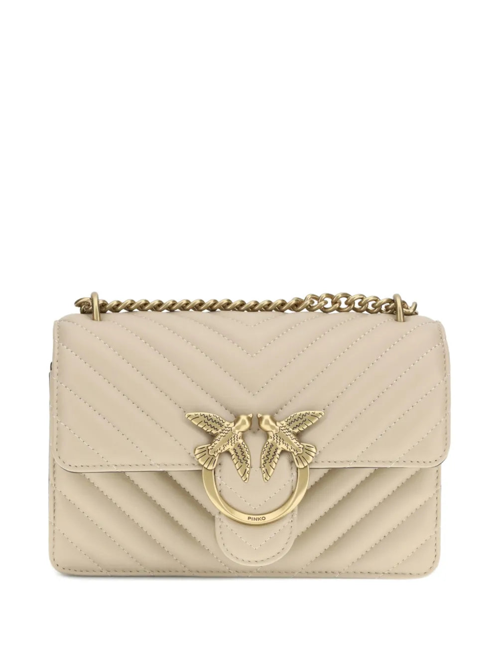 Pinko Love Chevron Chain Shoulder Bag
