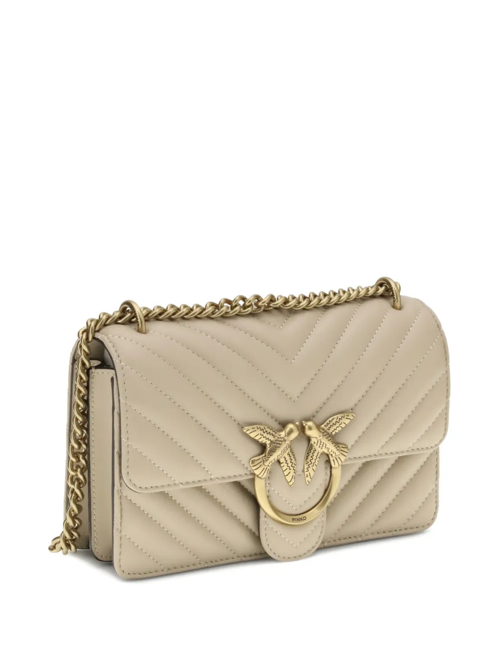 Pinko Love Chevron Chain Shoulder Bag