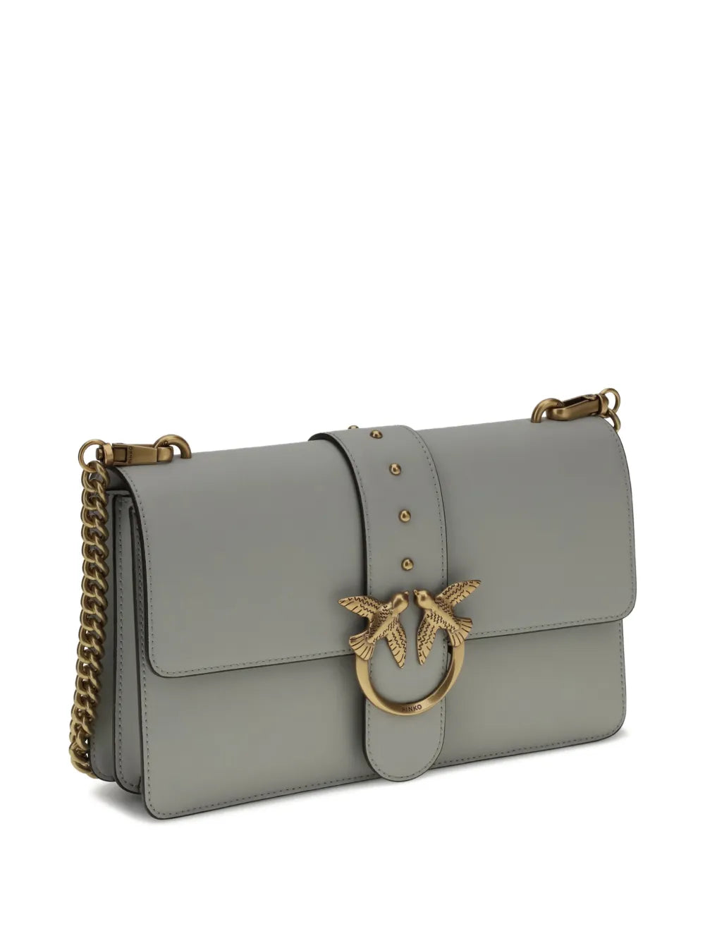 Pinko One Simply Love Studded Chain Shoulder Bag