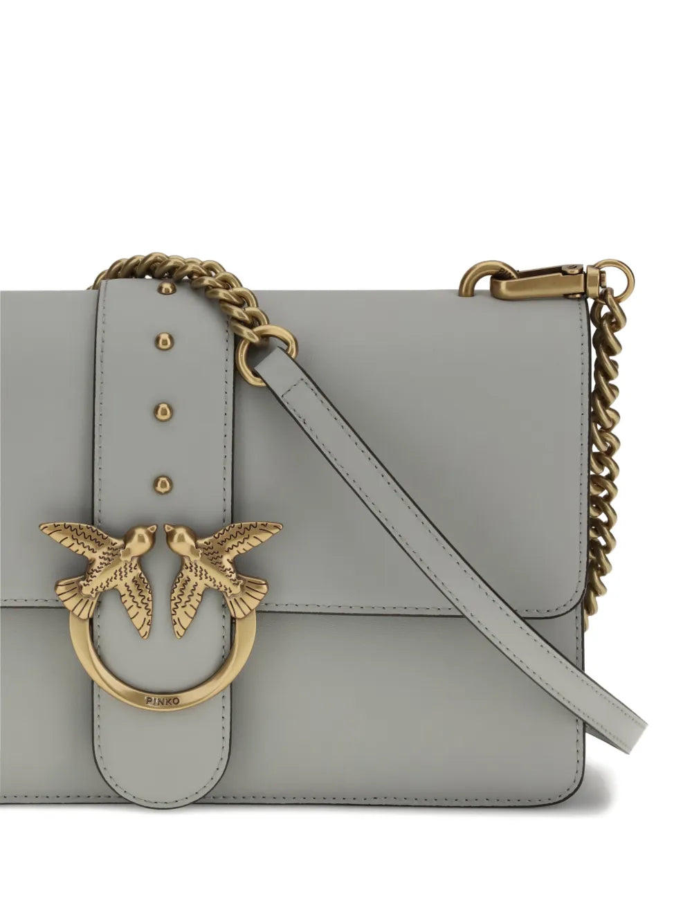 Pinko One Simply Love Studded Chain Shoulder Bag