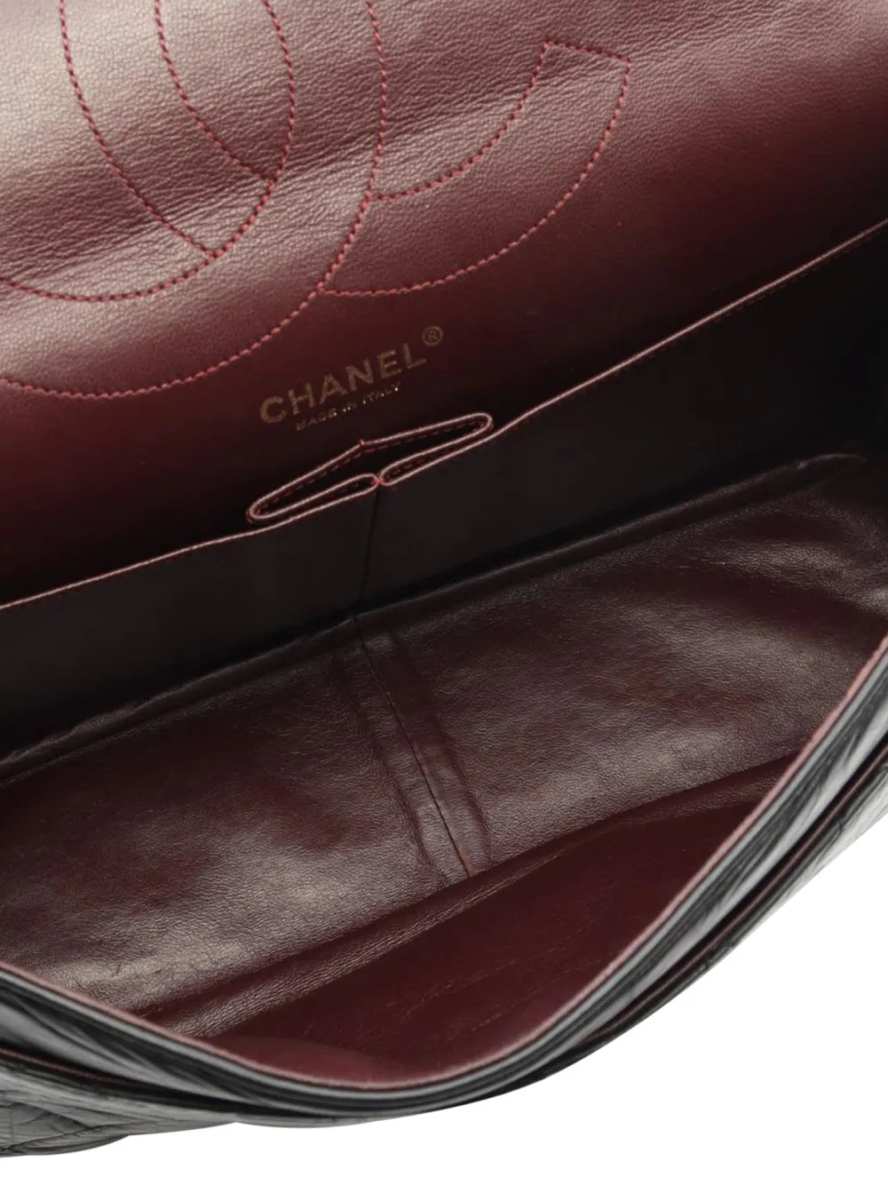 Chanel Pre Owned 2013 2014 Reissue 255 Aged Calfskin Double Flap 227 Shoulder Bag