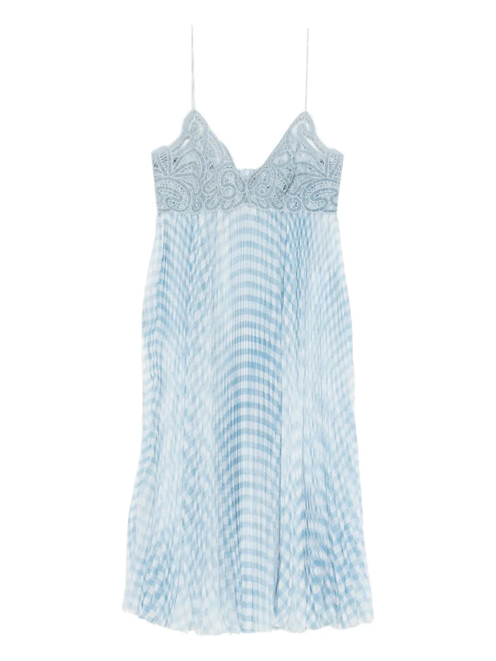 Ermanno Scervino Lace Pleated Midi Dress