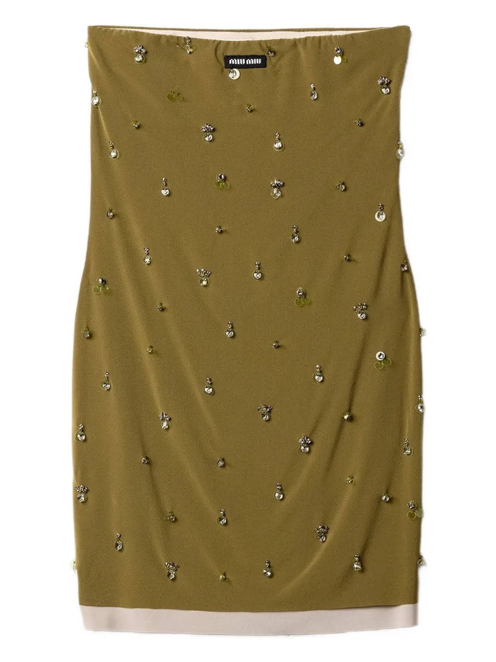 Miu Miu Knit Logo Label Mini Dress