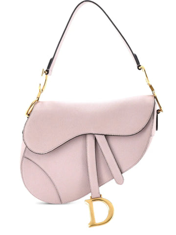 Christian Dior Pre Owned Saddle Handbag Leather Medium Shoulder Bag