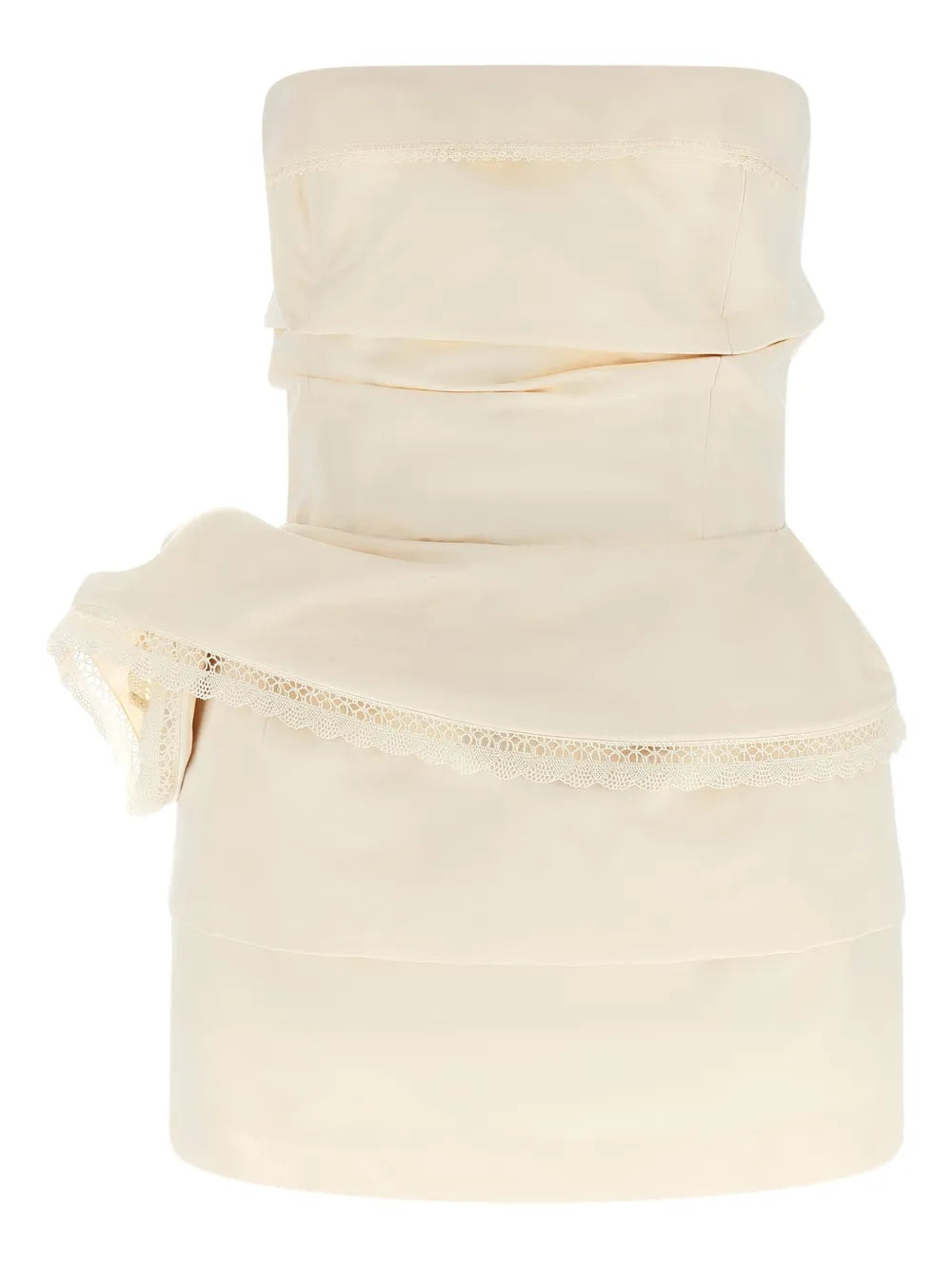 Magda Butrym Lace Draped Flower Mini Dress