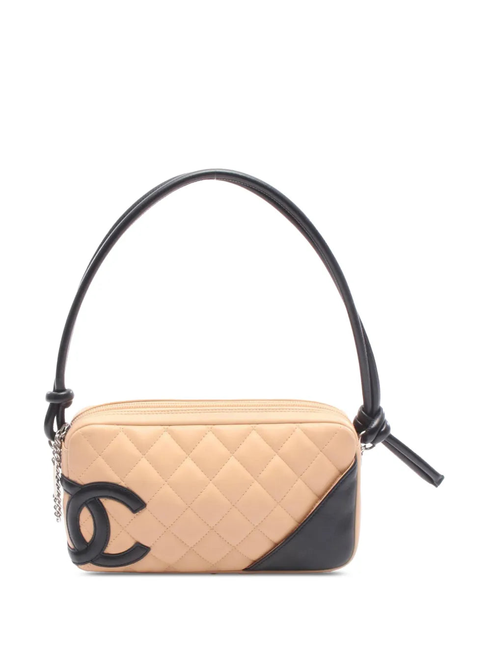 Chanel Pre Owned 2003 2004 Small Lambskin Cambon Ligne Shoulder Bag