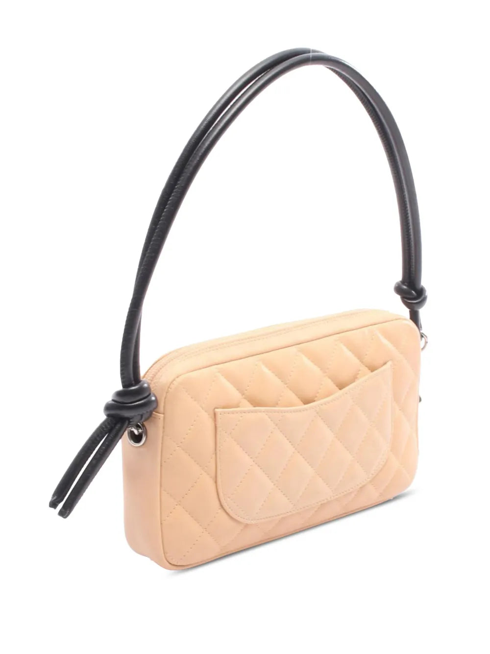 Chanel Pre Owned 2003 2004 Small Lambskin Cambon Ligne Shoulder Bag