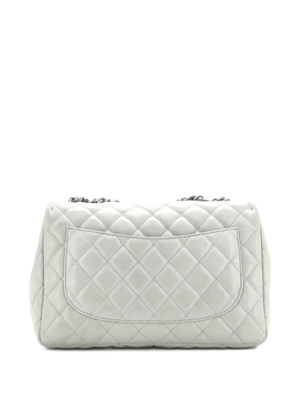 Chanel Pre Owned Classic Single Flap Bag Quilted Caviar Jumbo Shoulder Bag