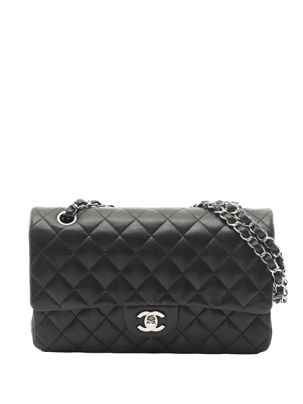 Chanel Pre Owned 2010 2011 Medium Classic Lambskin Double Flap Shoulder Bag