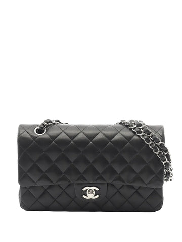 Chanel Pre Owned 2010 2011 Medium Classic Lambskin Double Flap Shoulder Bag