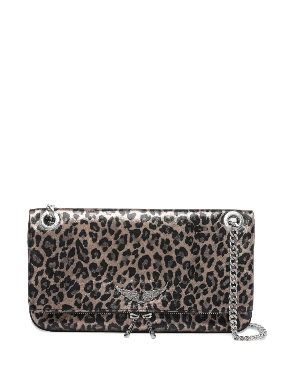 Zadigvoltaire Rock Nano Animal Print Chain Shoulder Bag