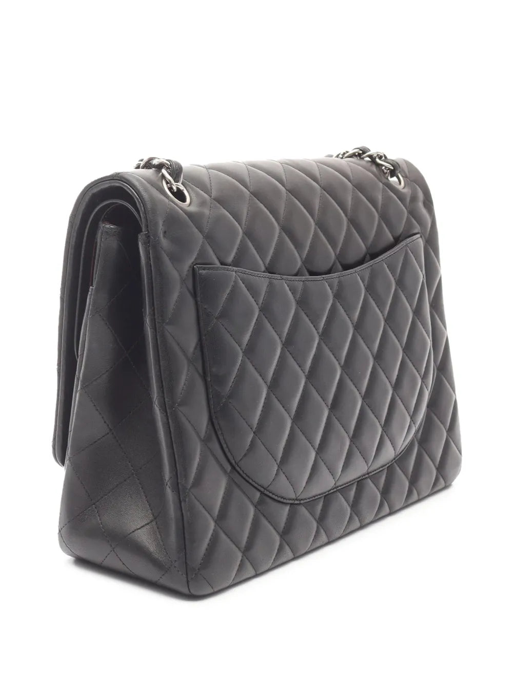 Chanel Pre Owned 2011 Maxi Classic Lambskin Double Flap Shoulder Bag