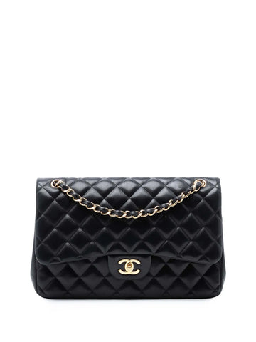 Chanel Pre Owned 2011 Jumbo Classic Lambskin Double Flap Shoulder Bag