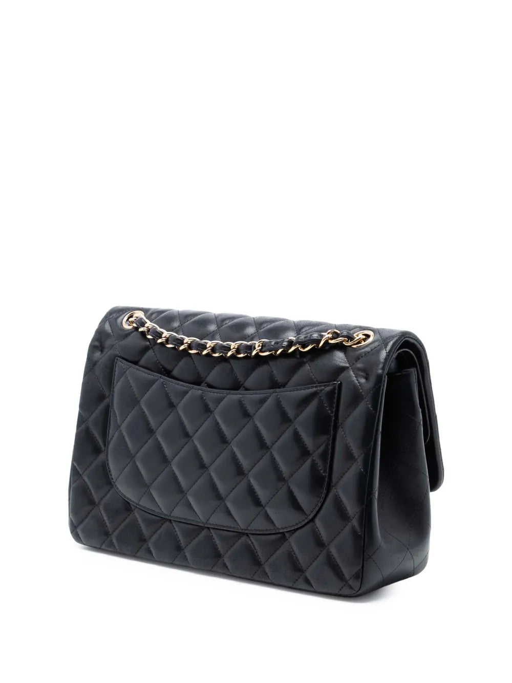 Chanel Pre Owned 2011 Jumbo Classic Lambskin Double Flap Shoulder Bag