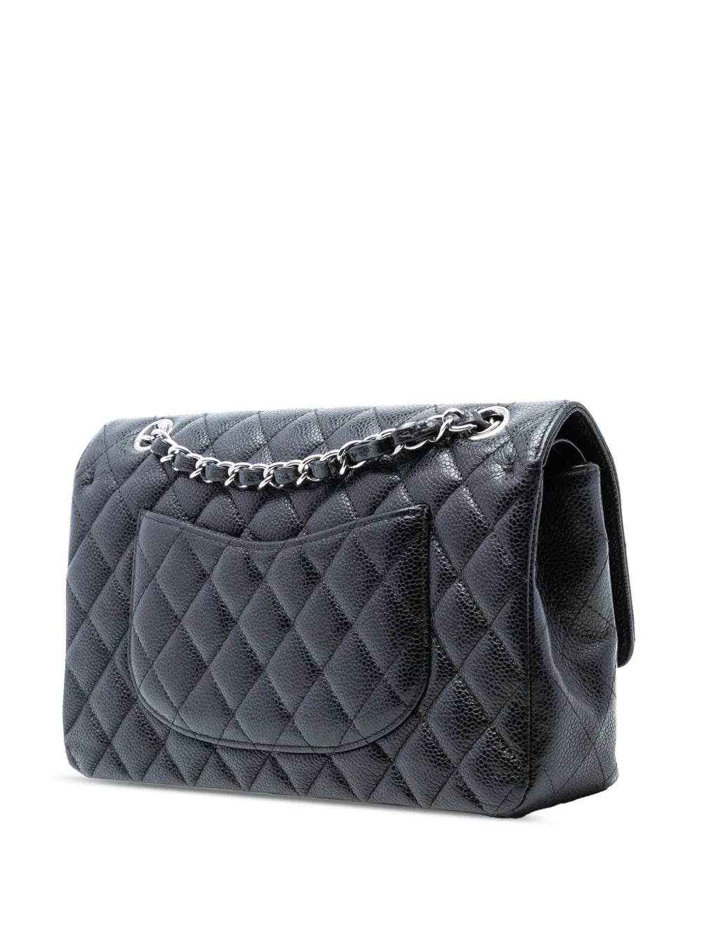 Chanel Pre Owned 2014 2015 Medium Classic Caviar Double Flap Shoulder Bag
