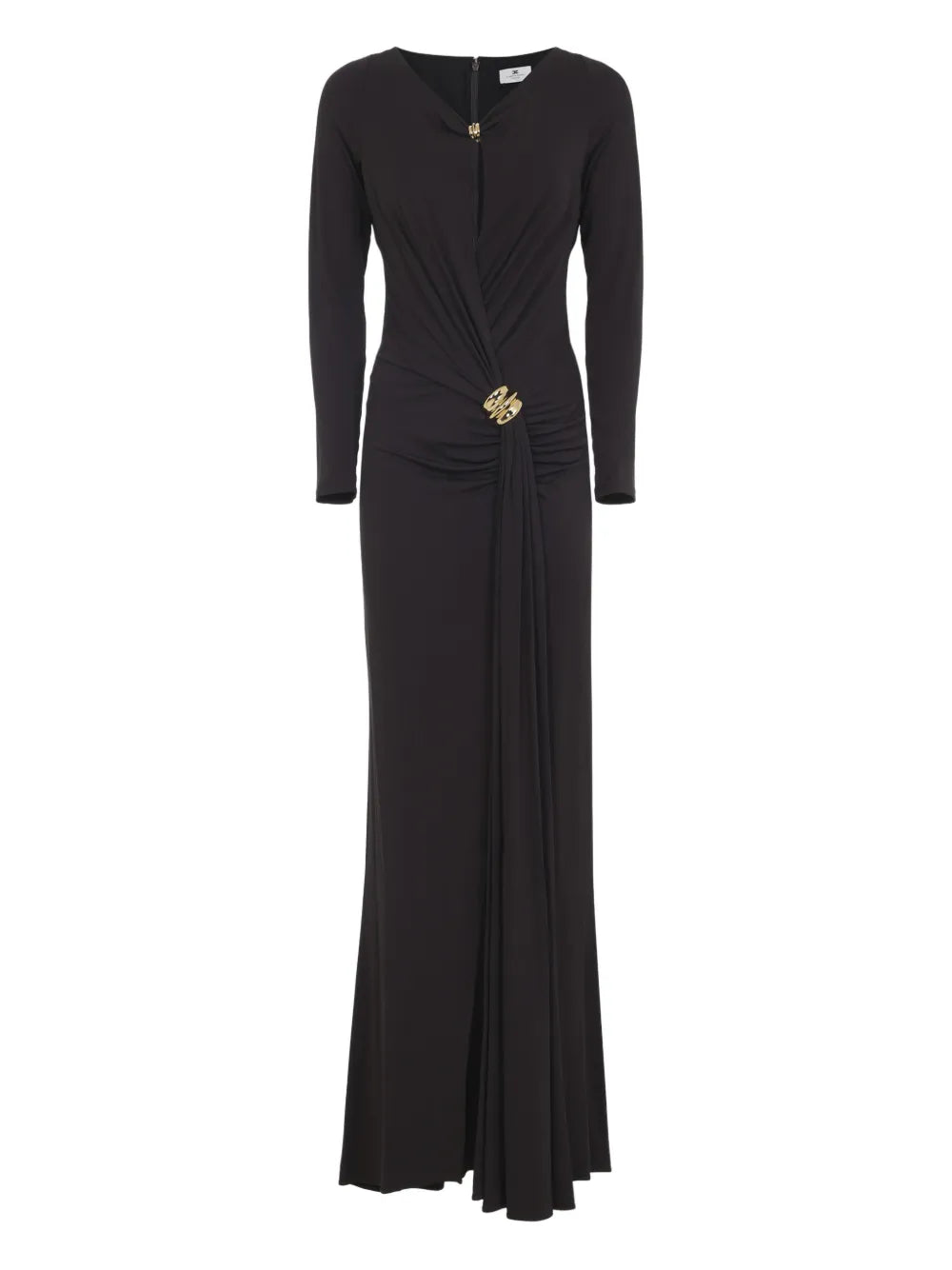 Elisabetta Franchi Draped Detail Maxi Dress