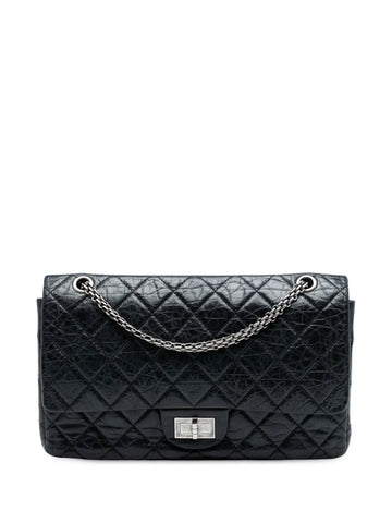 Chanel Pre Owned 2008 2009 Reissue 255 Aged Calfskin Double Flap 227 Shoulder Bag